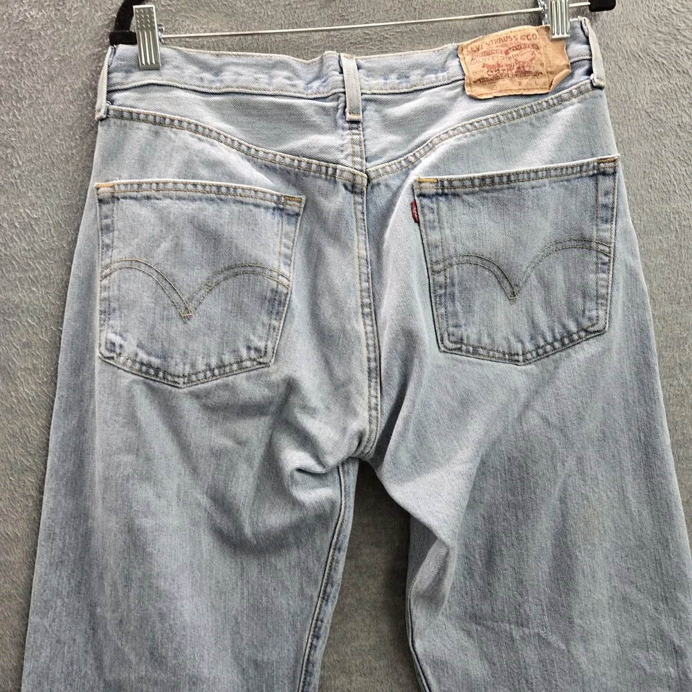 VINTAGE Levi's 501 Men Jeans 34X36 Blue Denim Y2K Original Fit Straight Leg READ